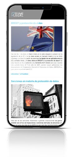 Suscríbete a nuestra newsletter y mantente al día de las novedades de la LOPDGDD-RGPD