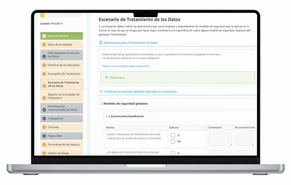 Servicio Online de Protección de Datos con asesoramiento